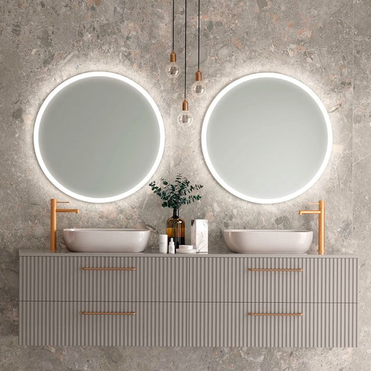 Miroir rond avec lumière led Belgia