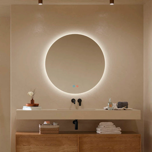 Miroir moderne avec lumière led de Lisbonne