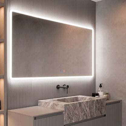 Miroir aux bords arrondis Praga