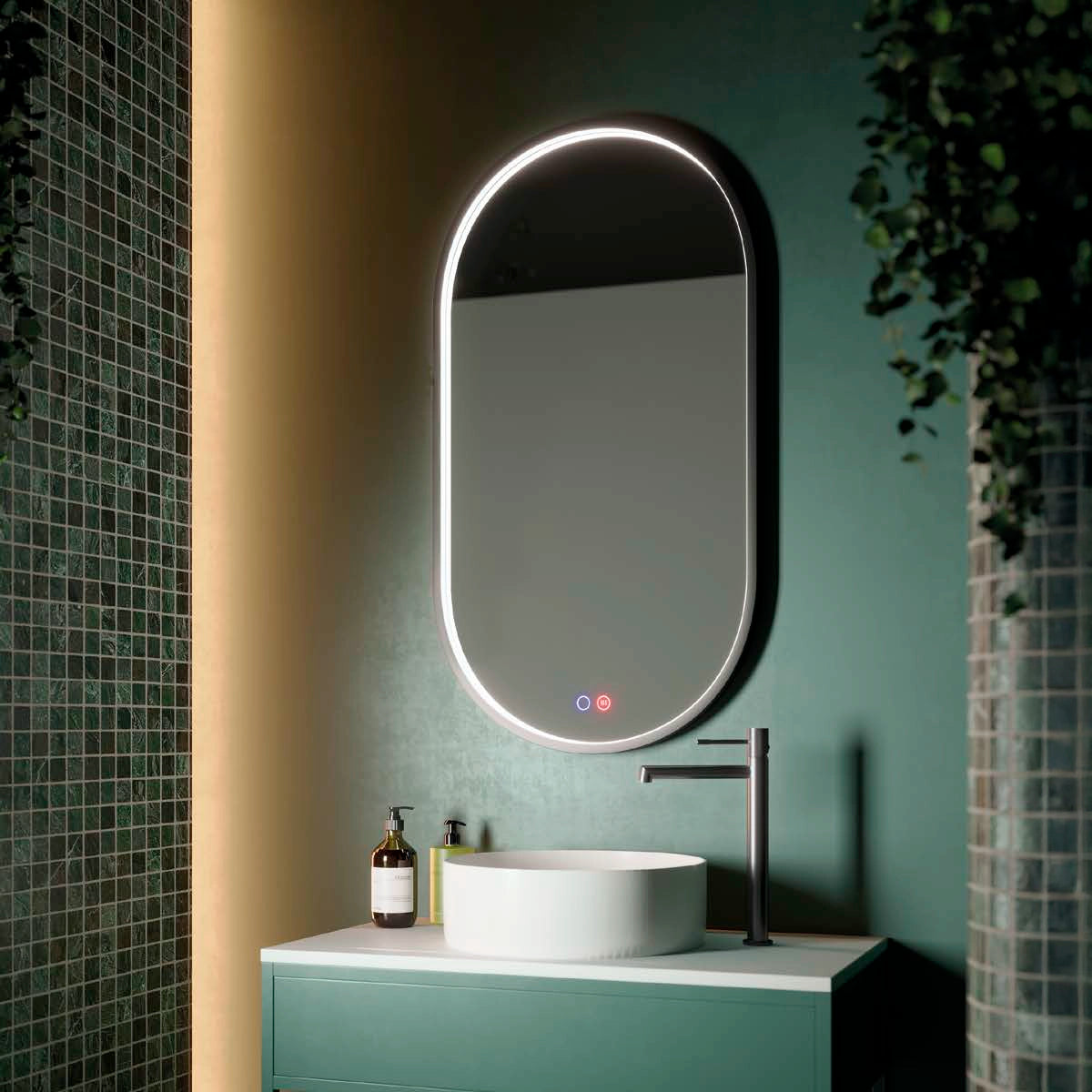 Miroir avec éclairage LED intégré Rio
