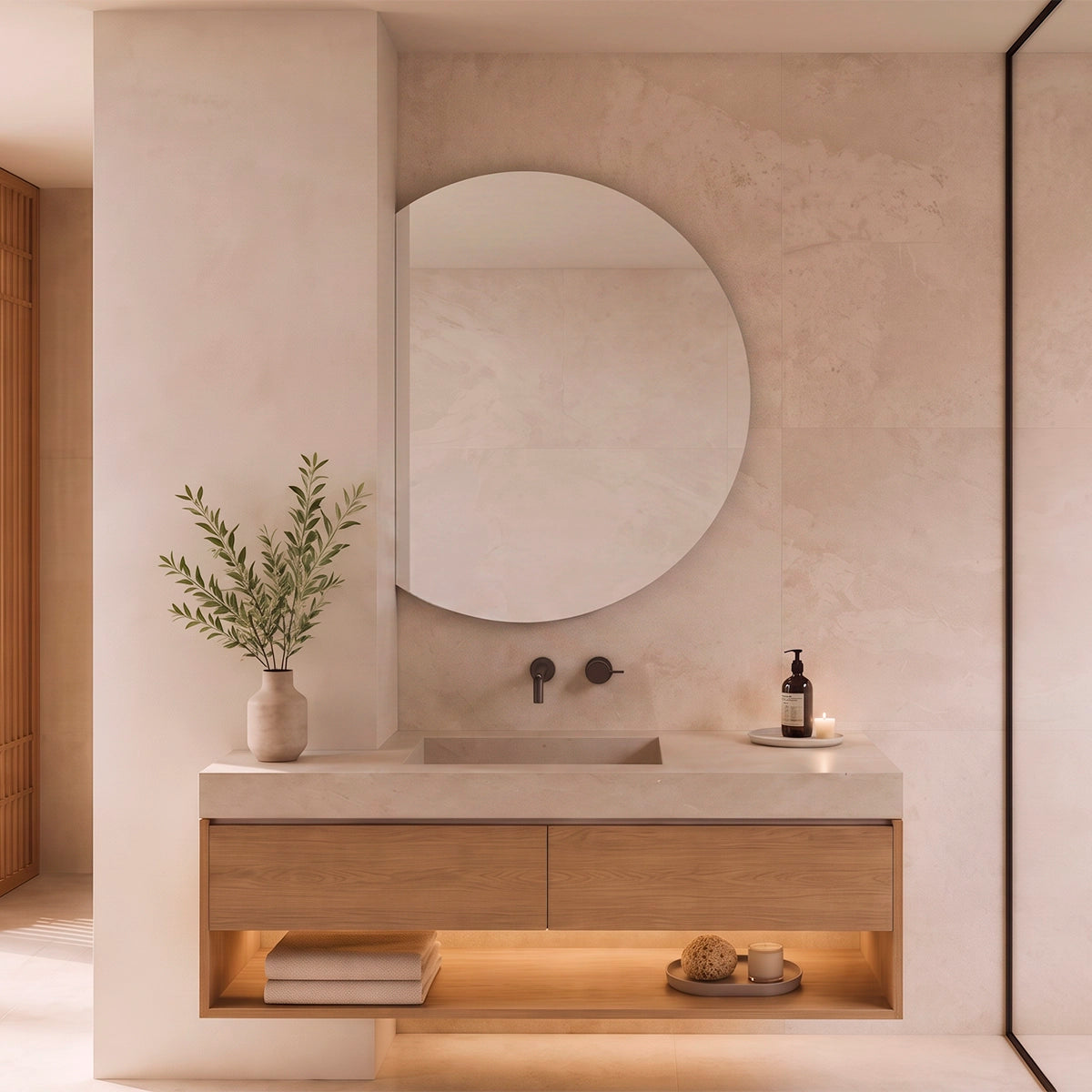 Miroir bain sans lumière Naos Nol
