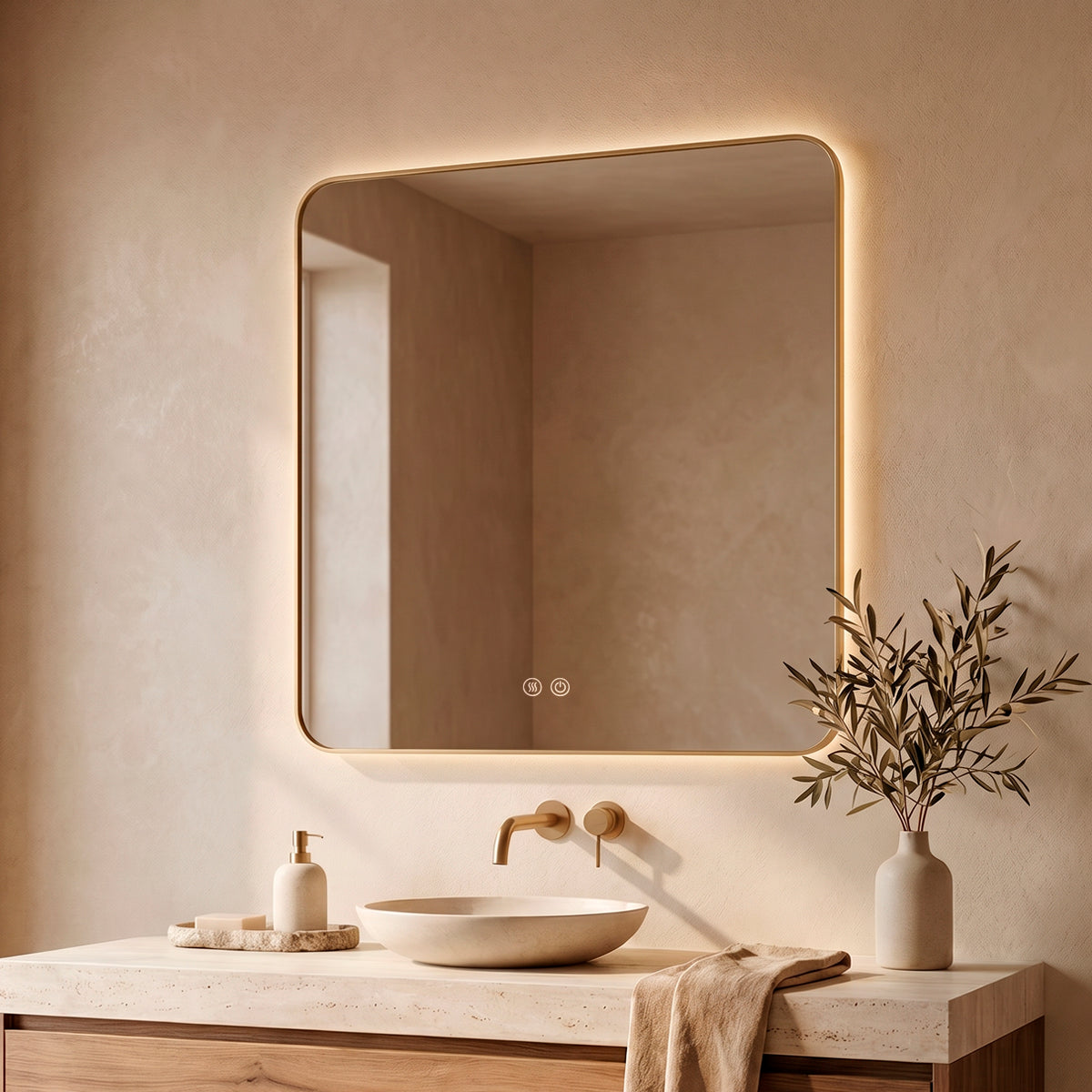 Miroir doré Emma