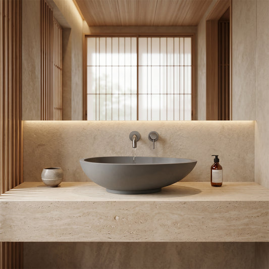 Lavabo à poser gris Kairo