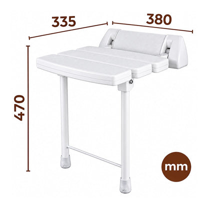 Asiento para ducha abatible con soporte - The Bath