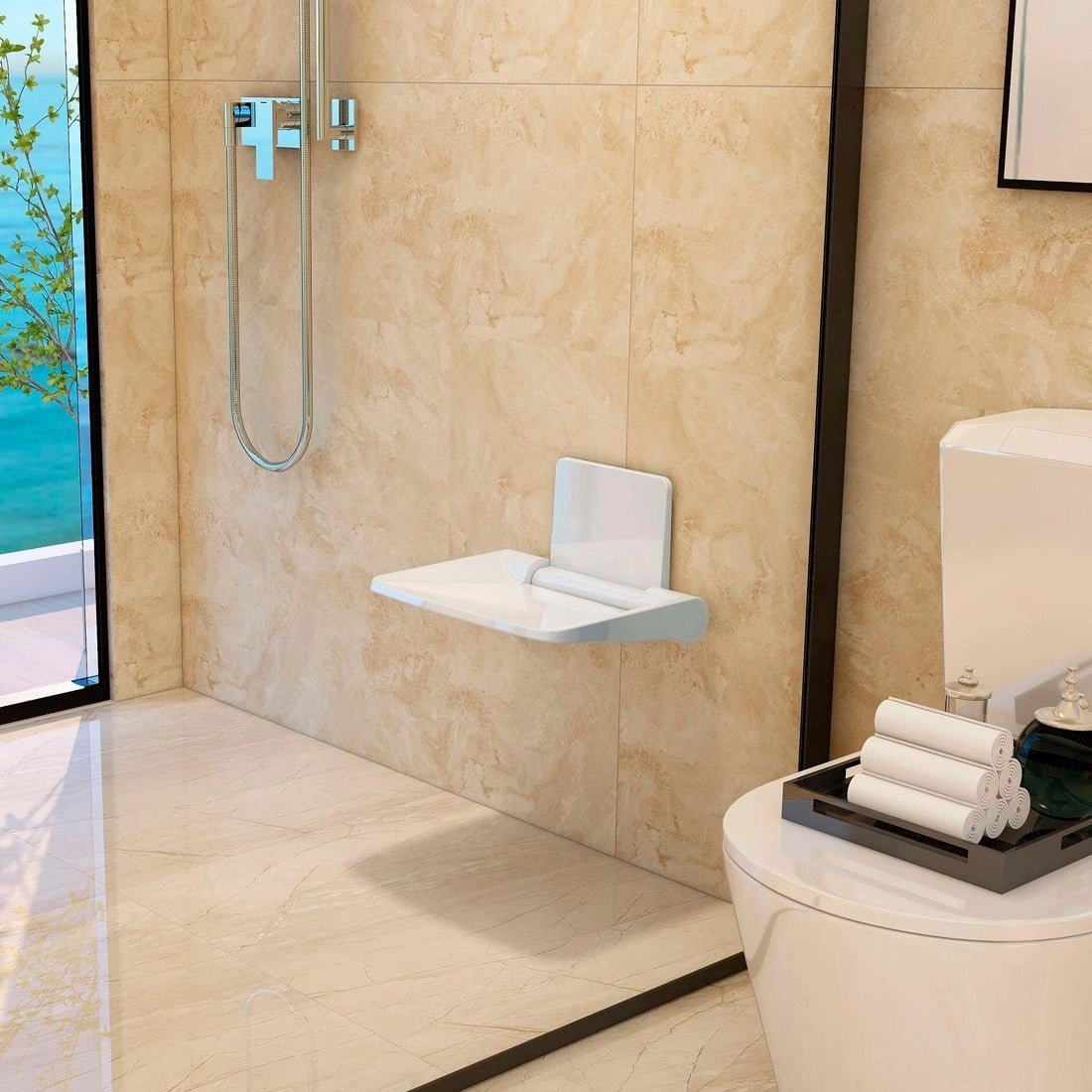 Asiento plegable ducha