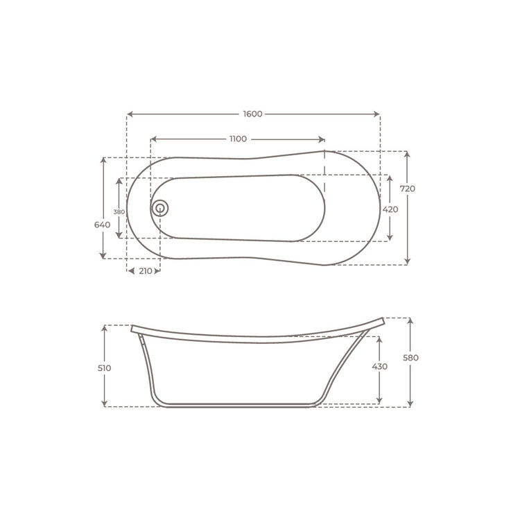 Baignoire sur pattes Cavelly