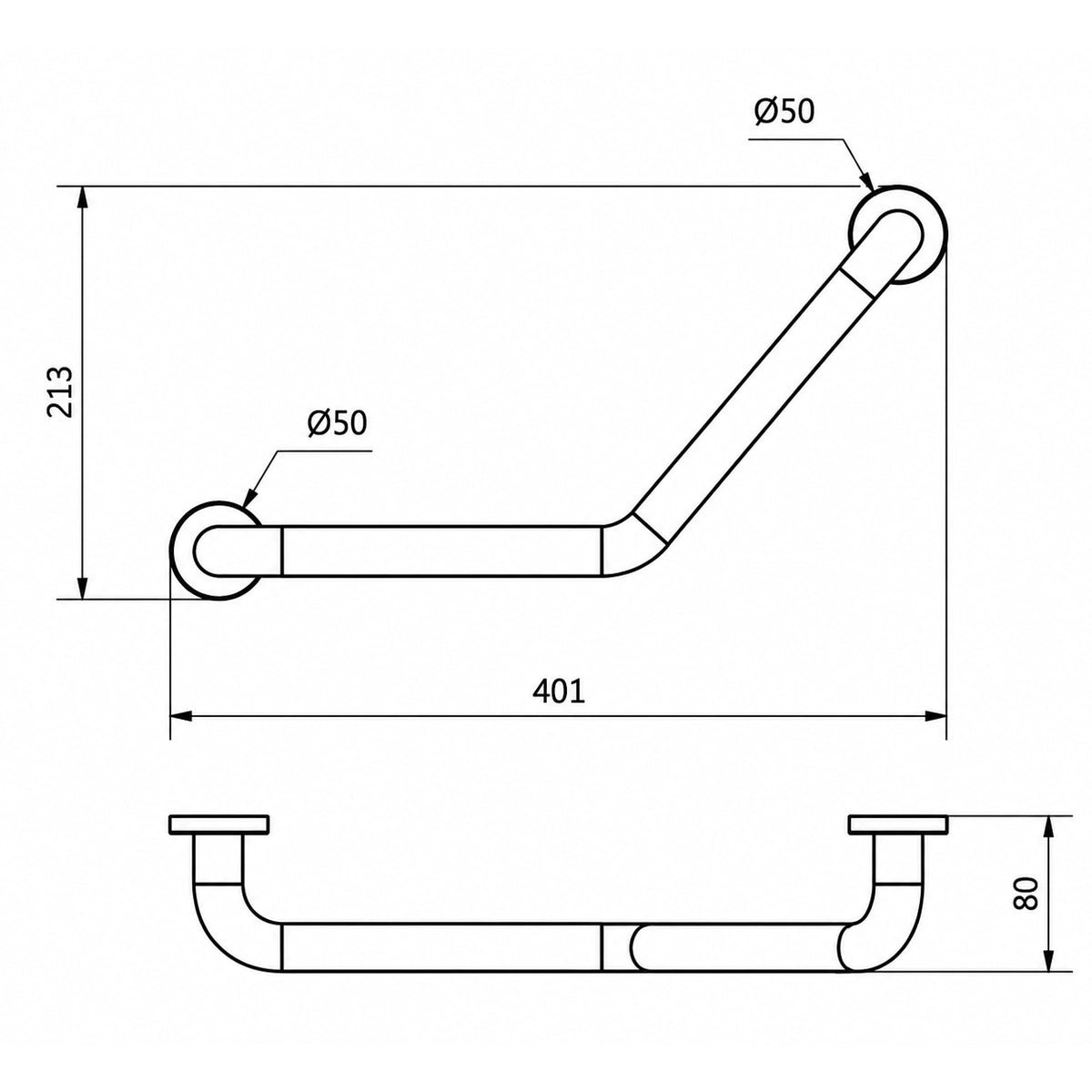 Barra de seguridad Brass - The Bath