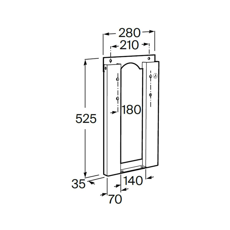 Châssis pour bidet suspendu Roca In-Wall