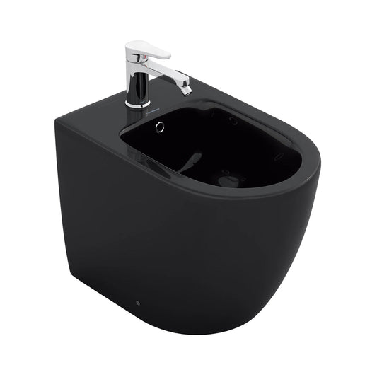 Bidé a suelo negro brillo Verona - Thebath
