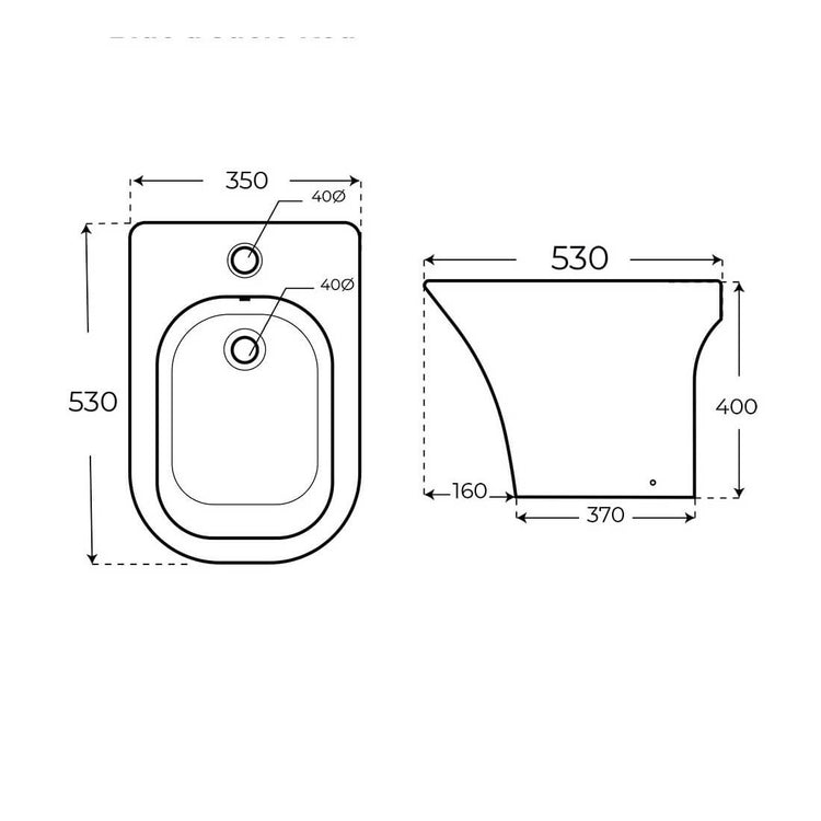 Bidet de salle de bain Koap