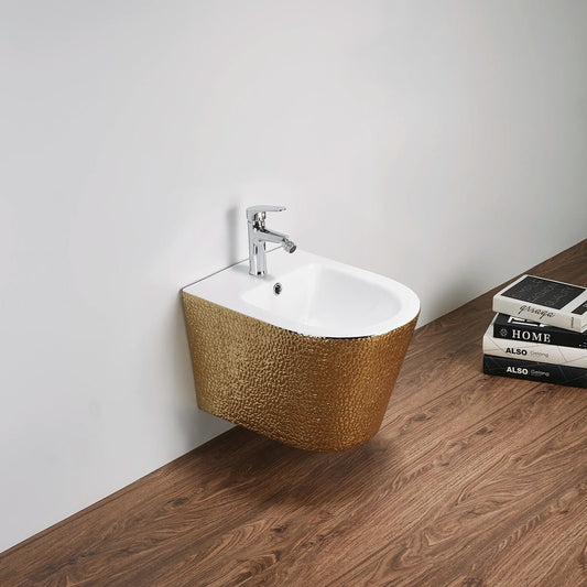 Bidé suspendido Blanco - Oro Umbra - The Bath