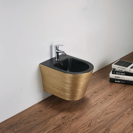 Bidé suspendido Oro - Negro Umbra - The Bath