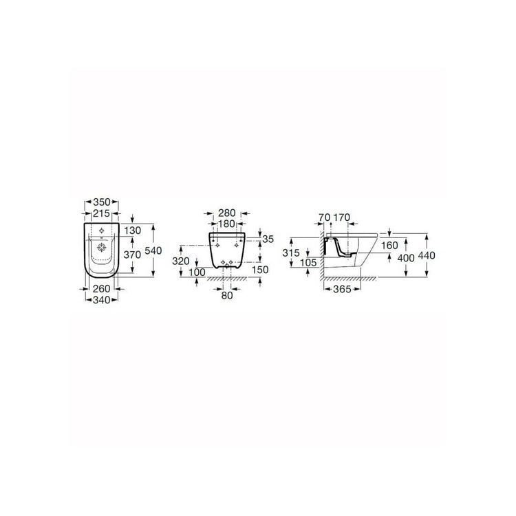 Bidet suspendu Roca Gap