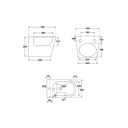 Bidet suspendido Elba - Thebath