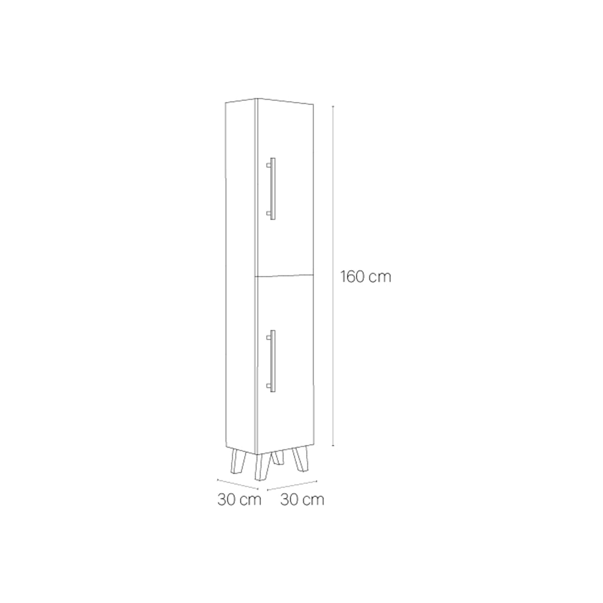 Columna baño con patas Fusta - Thebath