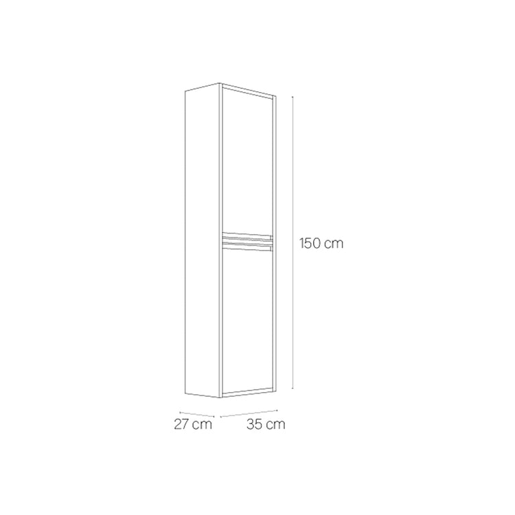 Colonne de salle de bain moderne avec étagères Slider 