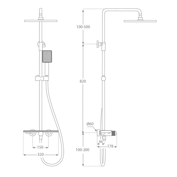 Colonne de douche Bequia
