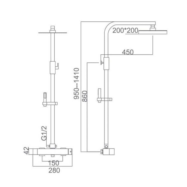 Colonne de douche Fidji