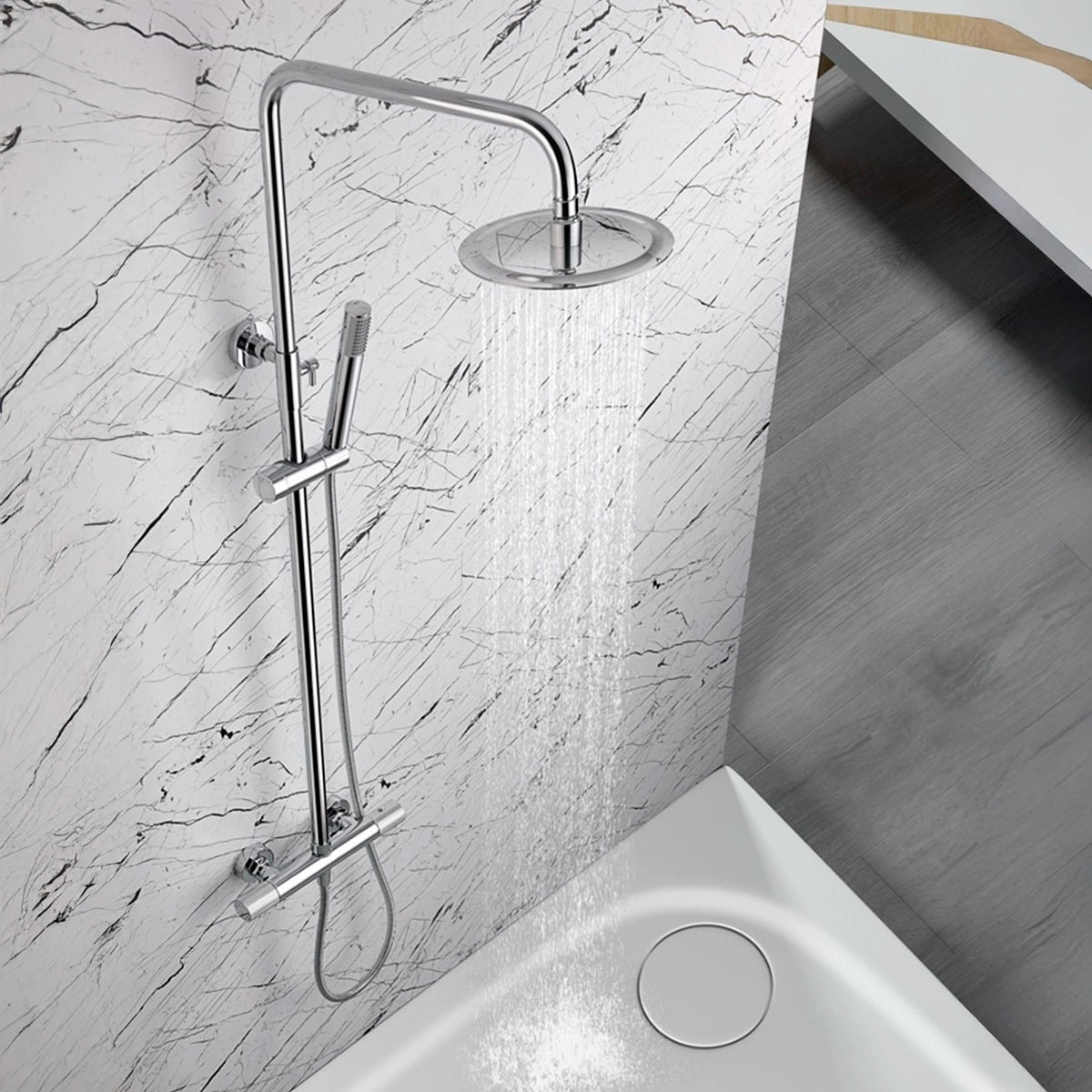 Columna de ducha y bañera Line - Thebath