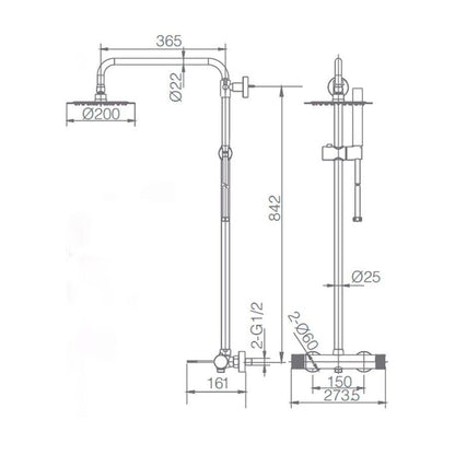 Columna ducha Line - Thebath
