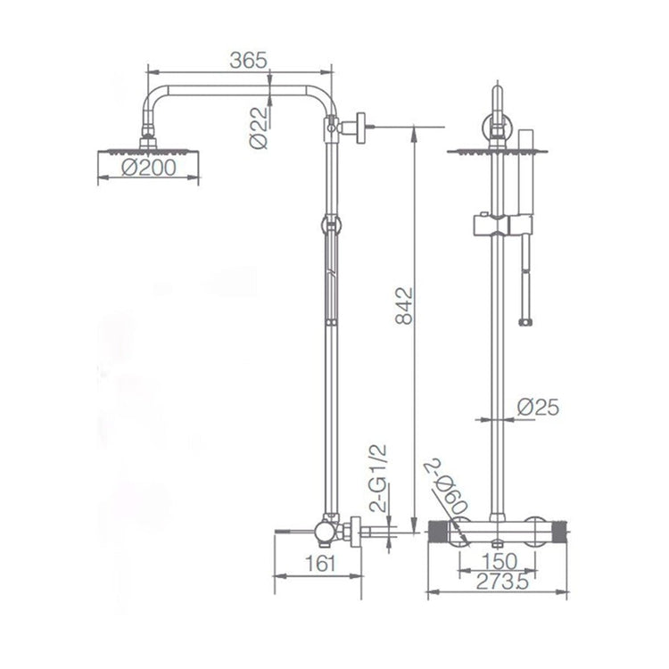 Colonne de douche Line