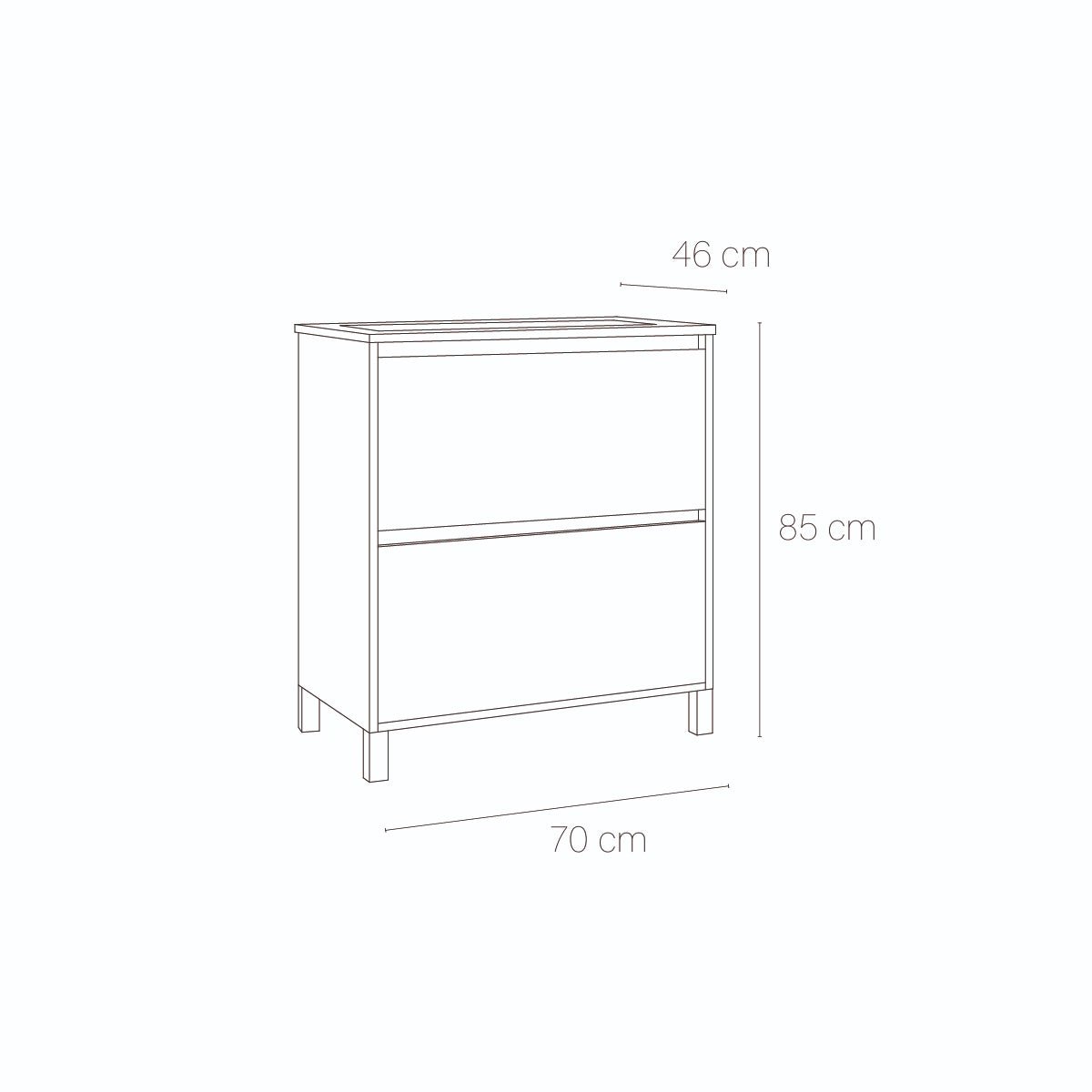 Conjunto mueble lavabo 1 seno Porto - The Bath