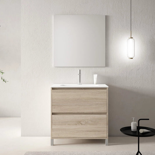 Conjunto mueble lavabo 1 seno Porto - The Bath