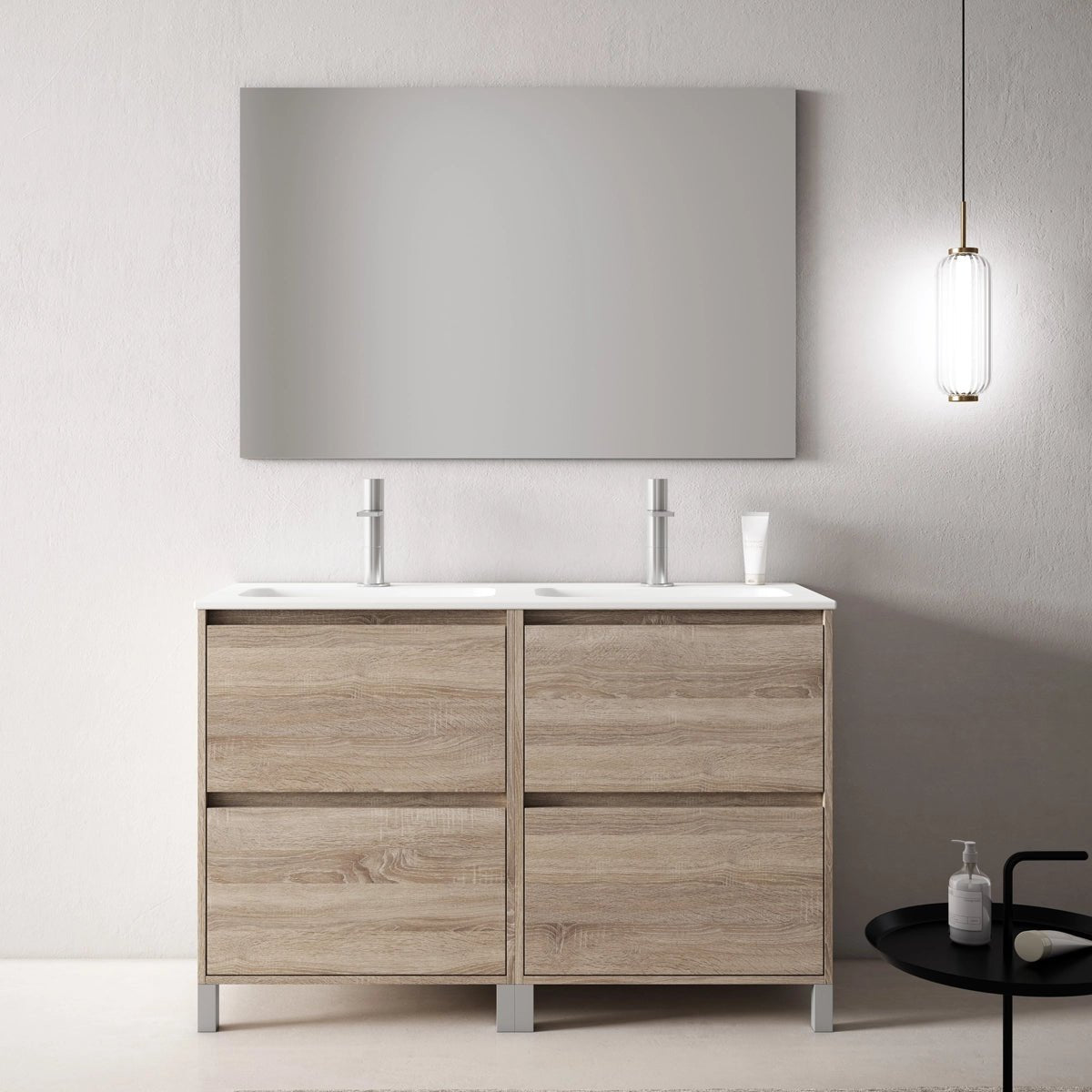 Conjunto mueble lavabo doble Porto - The Bath
