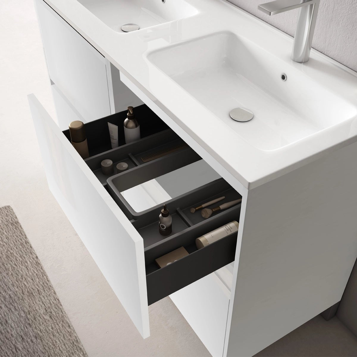 Conjunto mueble lavabo doble Porto - The Bath