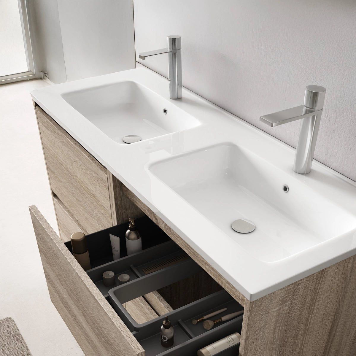 Conjunto mueble lavabo doble Porto - The Bath