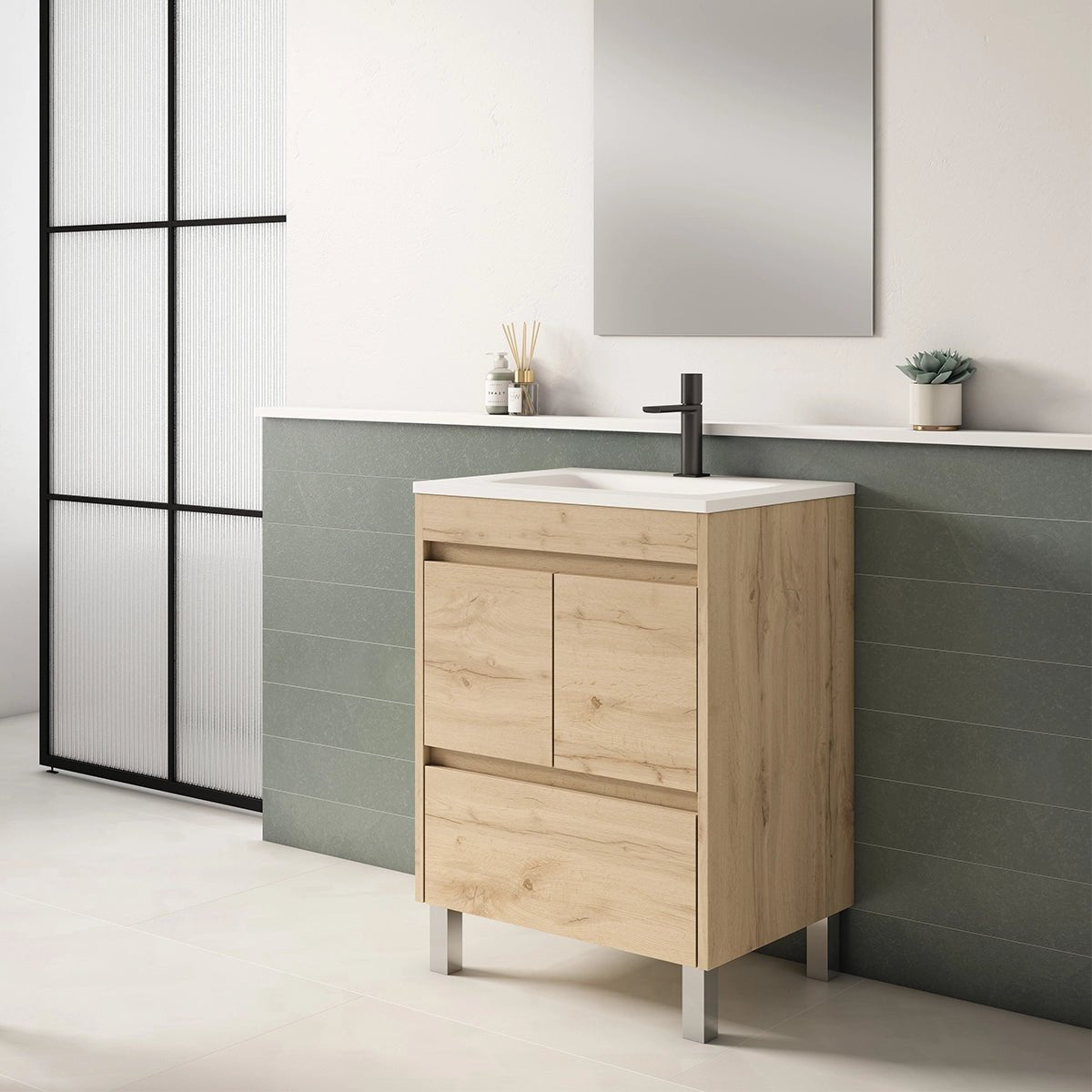Conjunto mueble lavabo moderno Carla - Thebath
