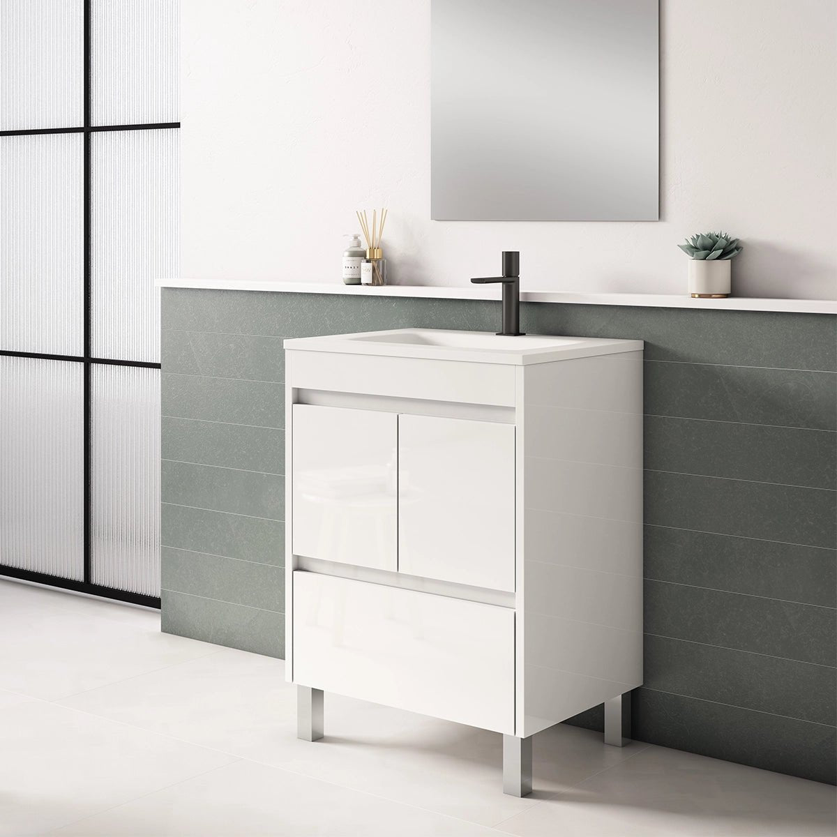 Conjunto mueble lavabo moderno Carla - Thebath