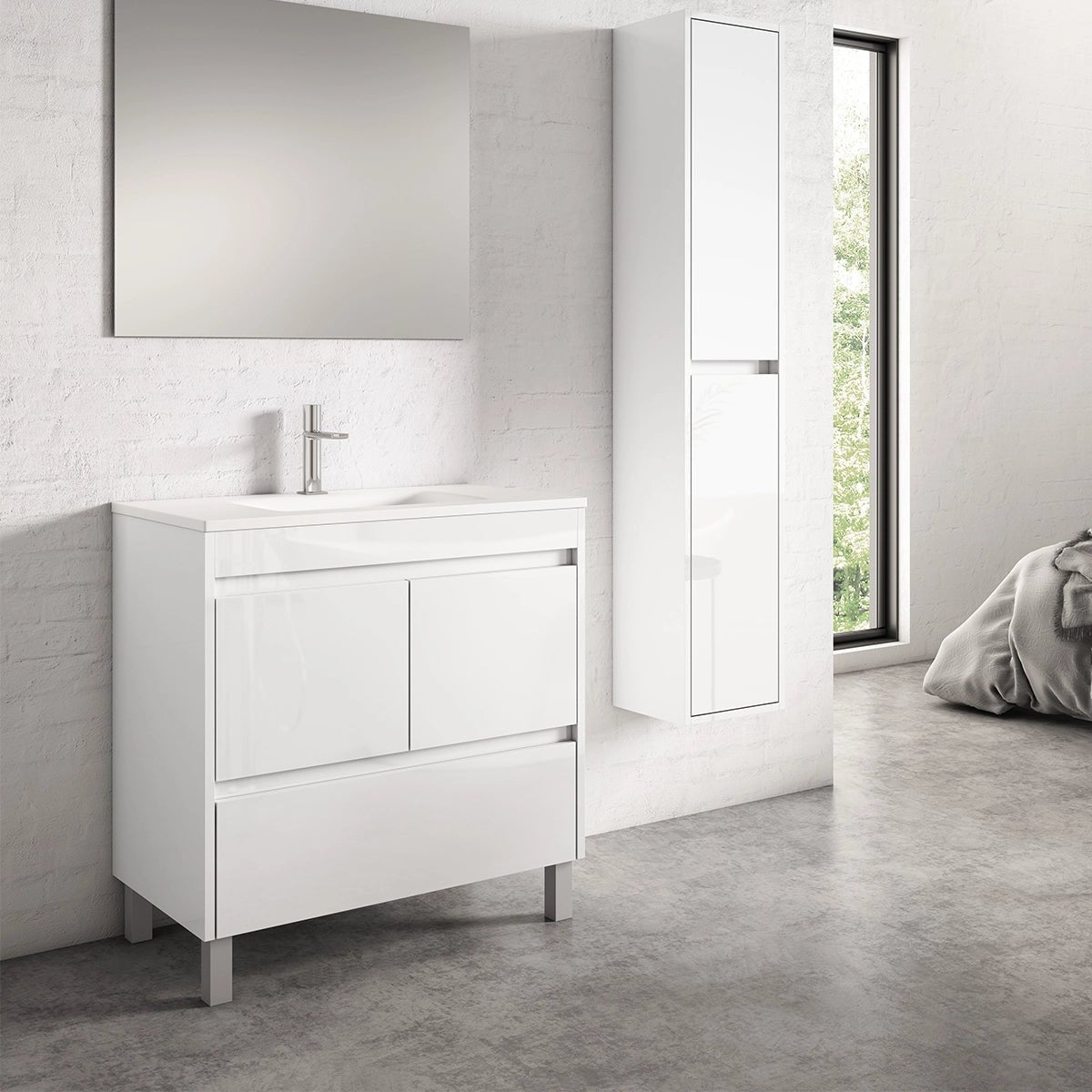 Conjunto mueble lavabo moderno Carla - Thebath