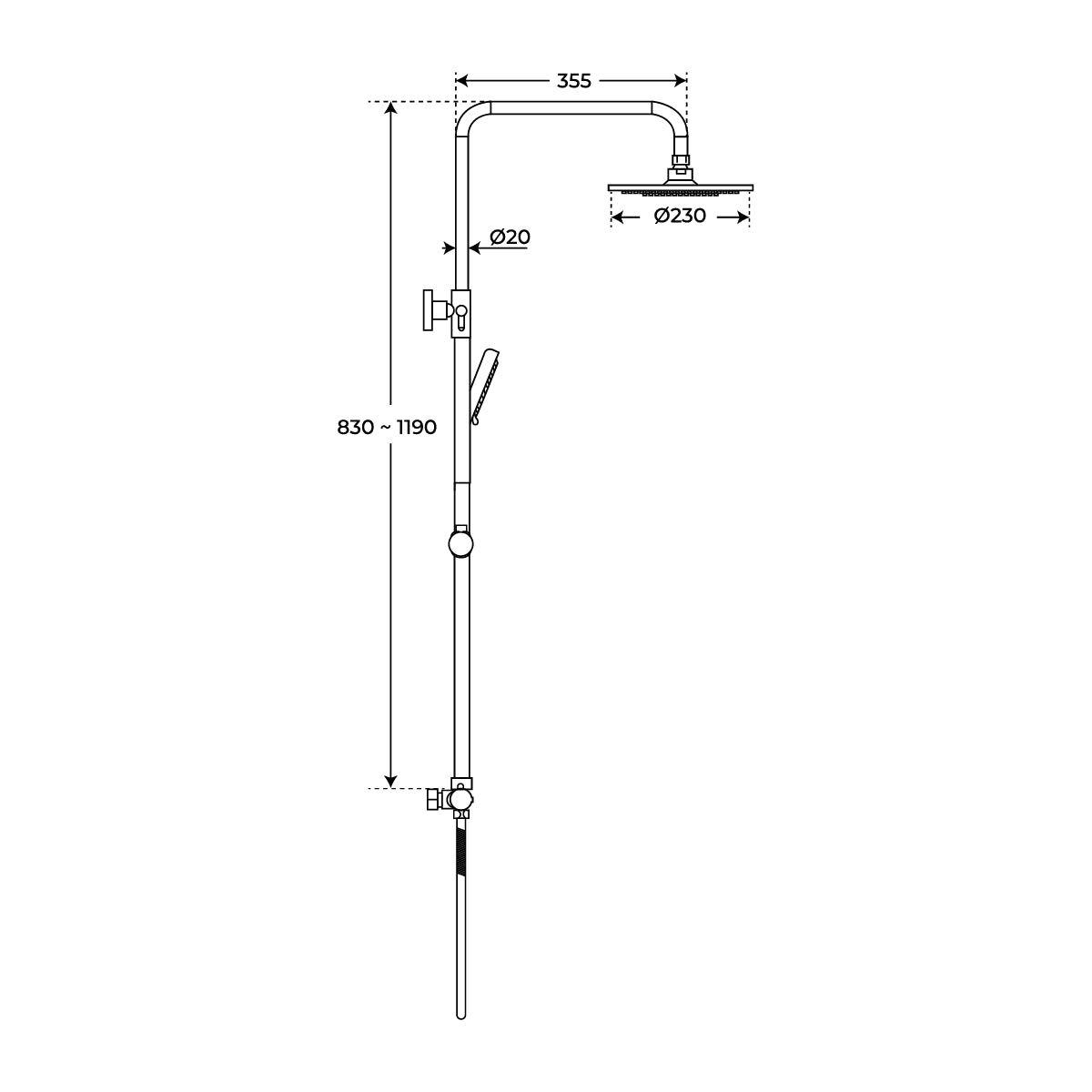 Ensemble de douche thermostatique Haka