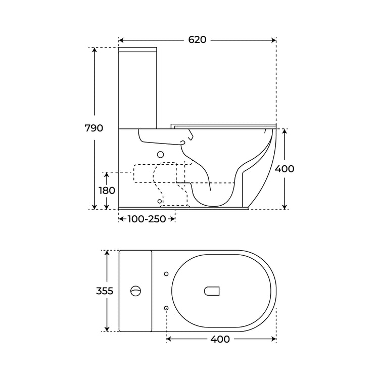 WC á réservoir Samoi