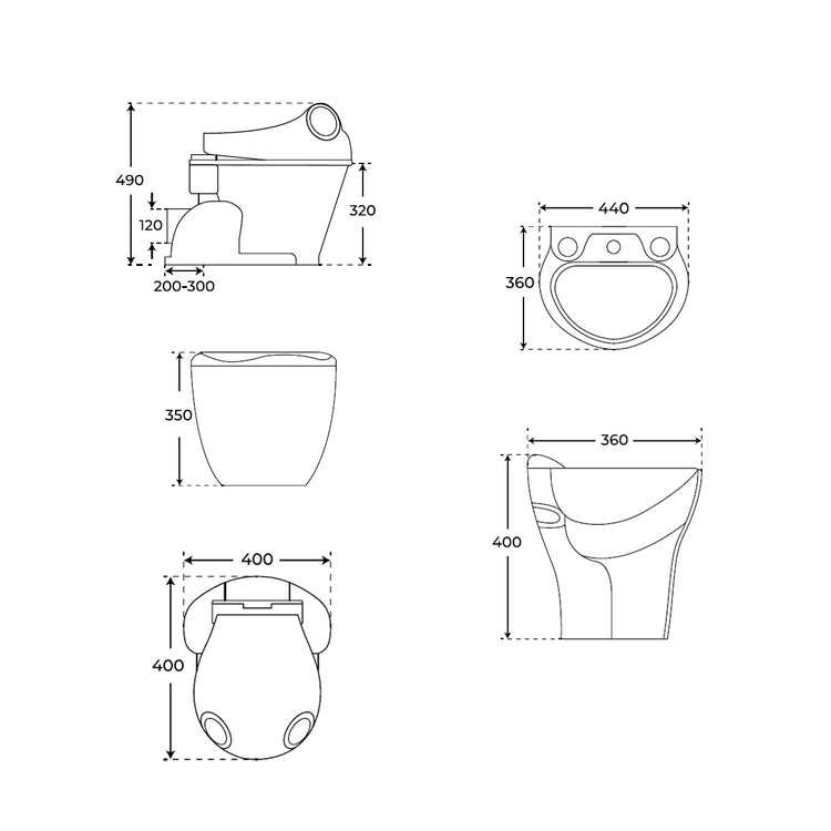 Pack WC enfant + lavabo Froggy
