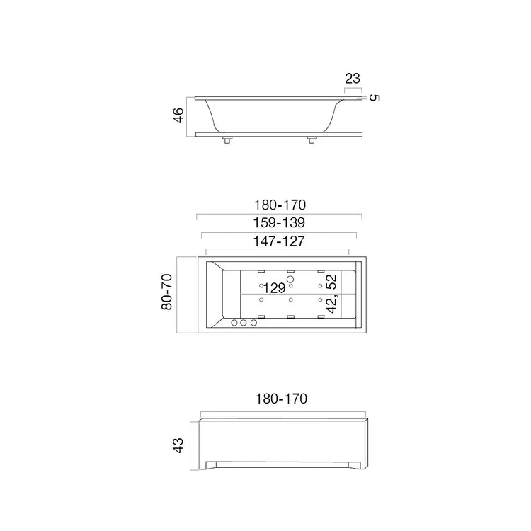 Gratuit chaud, Rectangle