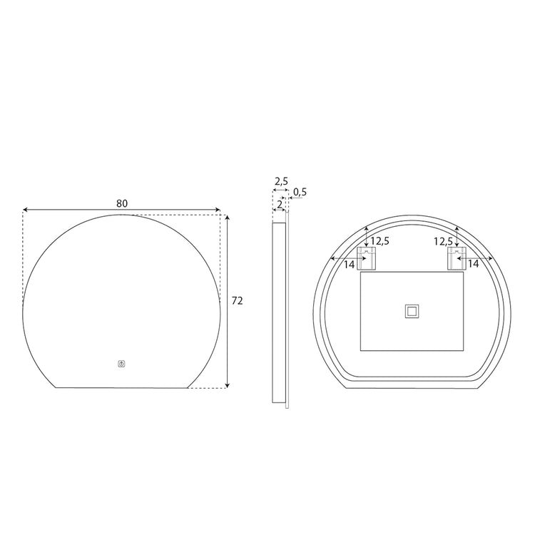 Miroir de salle de bain Eolo