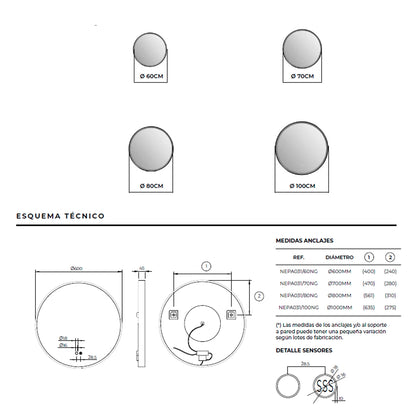 Miroir lumière indirecte Népal