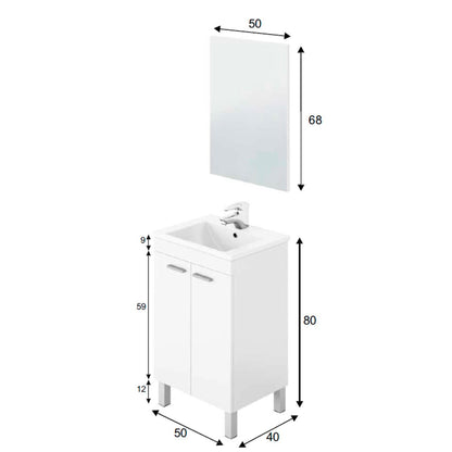 Mueble de baño barato Koncept con lavabo - Thebath