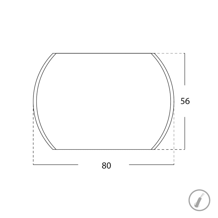 Miroir avec appliques Soren