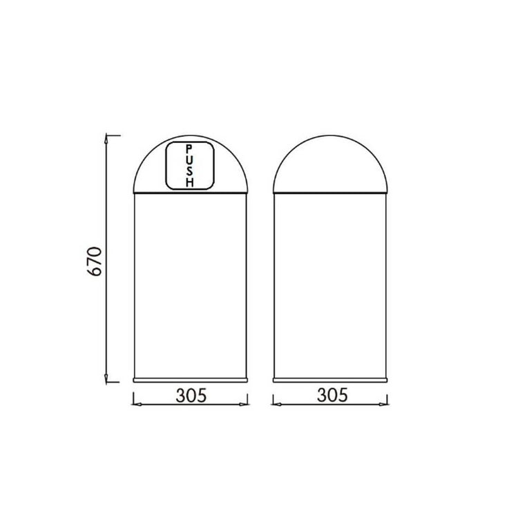 Seau avec couvercle 30L