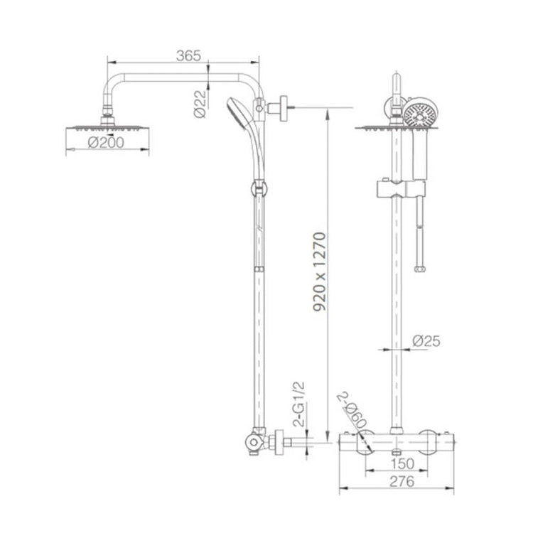 Thermostatique Douche Kent