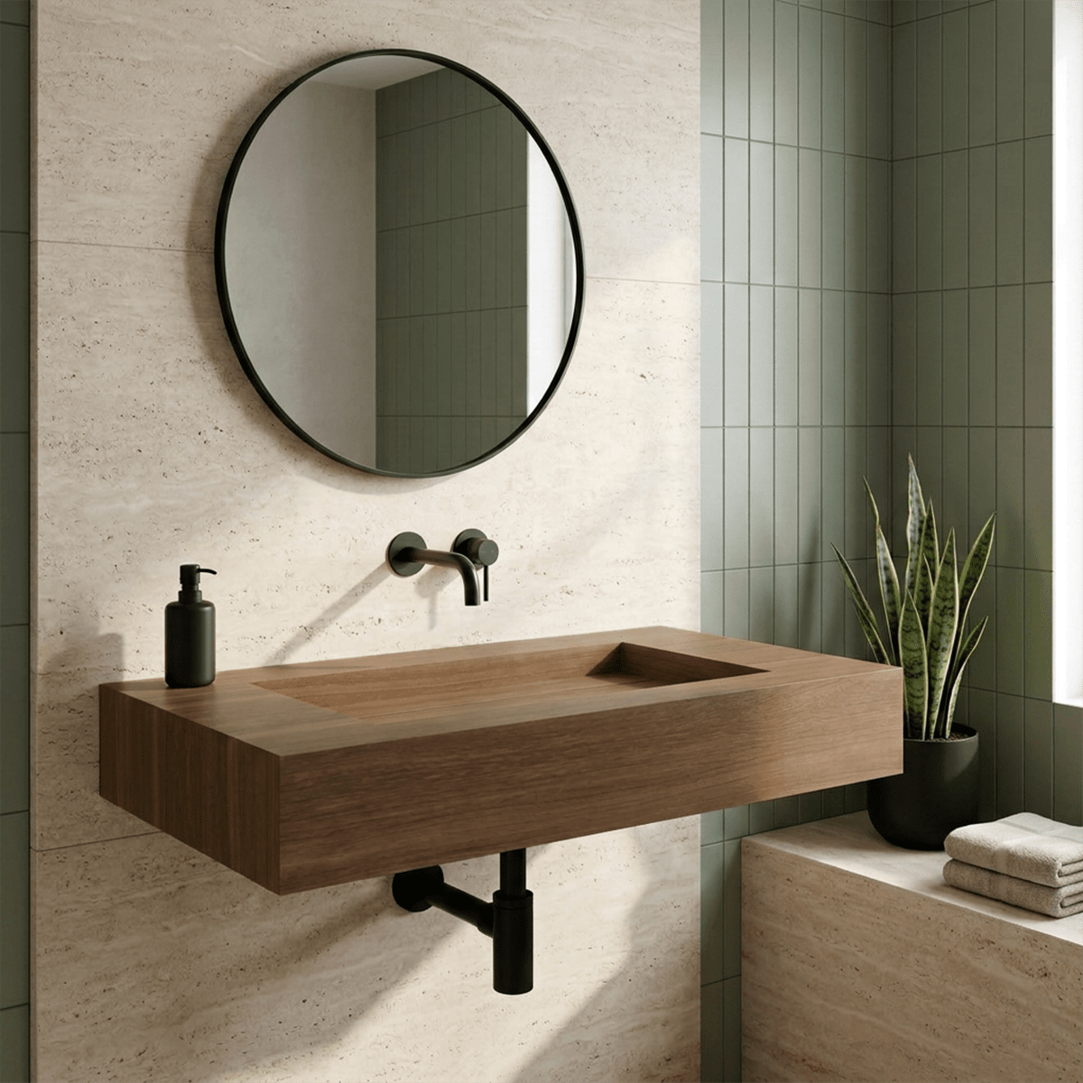 Encimera con lavabo integrado Boreal - The Bath