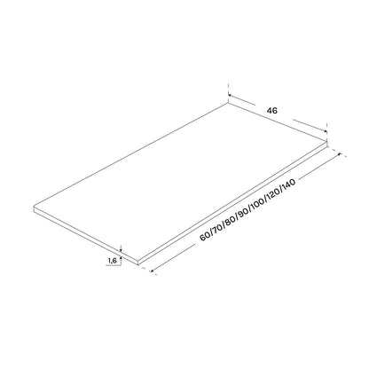 Encimera de Madera Hidrófuga Blanca - Thebath