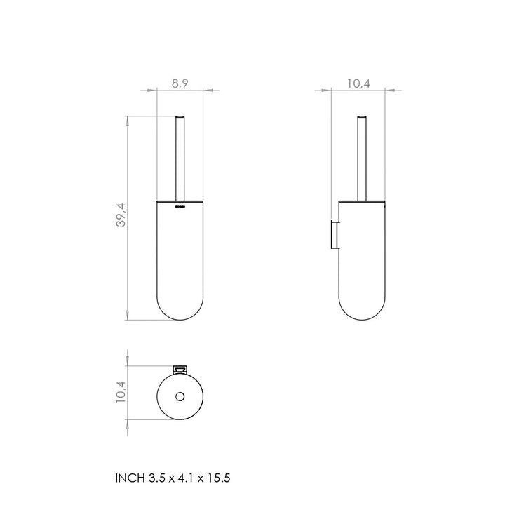 Porte-brosse mural Geyser