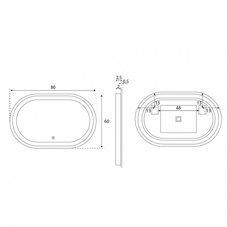 Miroir de salle de bain Baco