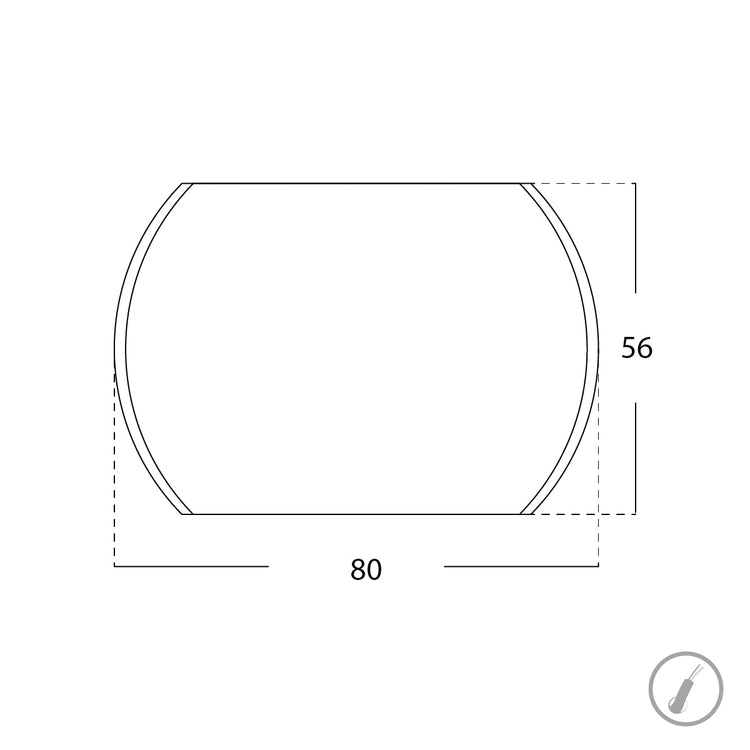 Miroir avec appliques Soren