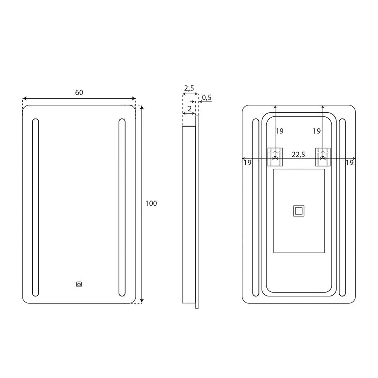 Miroir de salle de bain Ceres