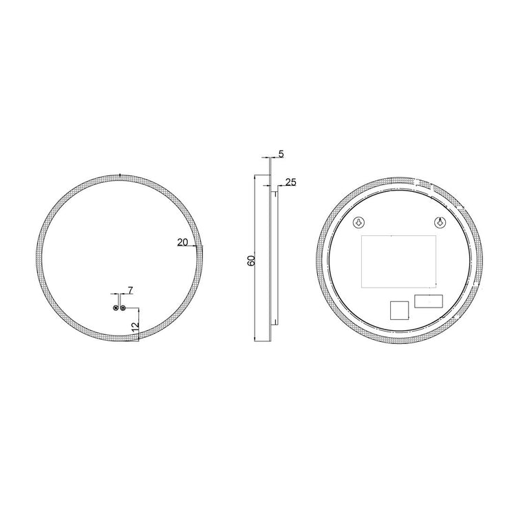 Miroir de salle de bain avec lumière Icaro